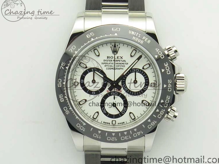 Clone Edition Best V2 A4130 1:1 Daytona Bracelet White 116500 And ARF Super 904L Case SS Dial 0524